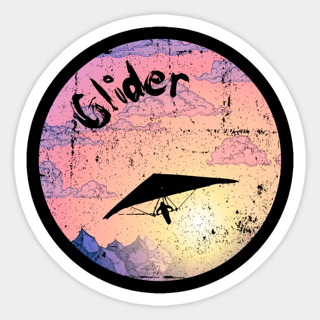 Glider Pilot Sticker by Johnny_Sk3tch